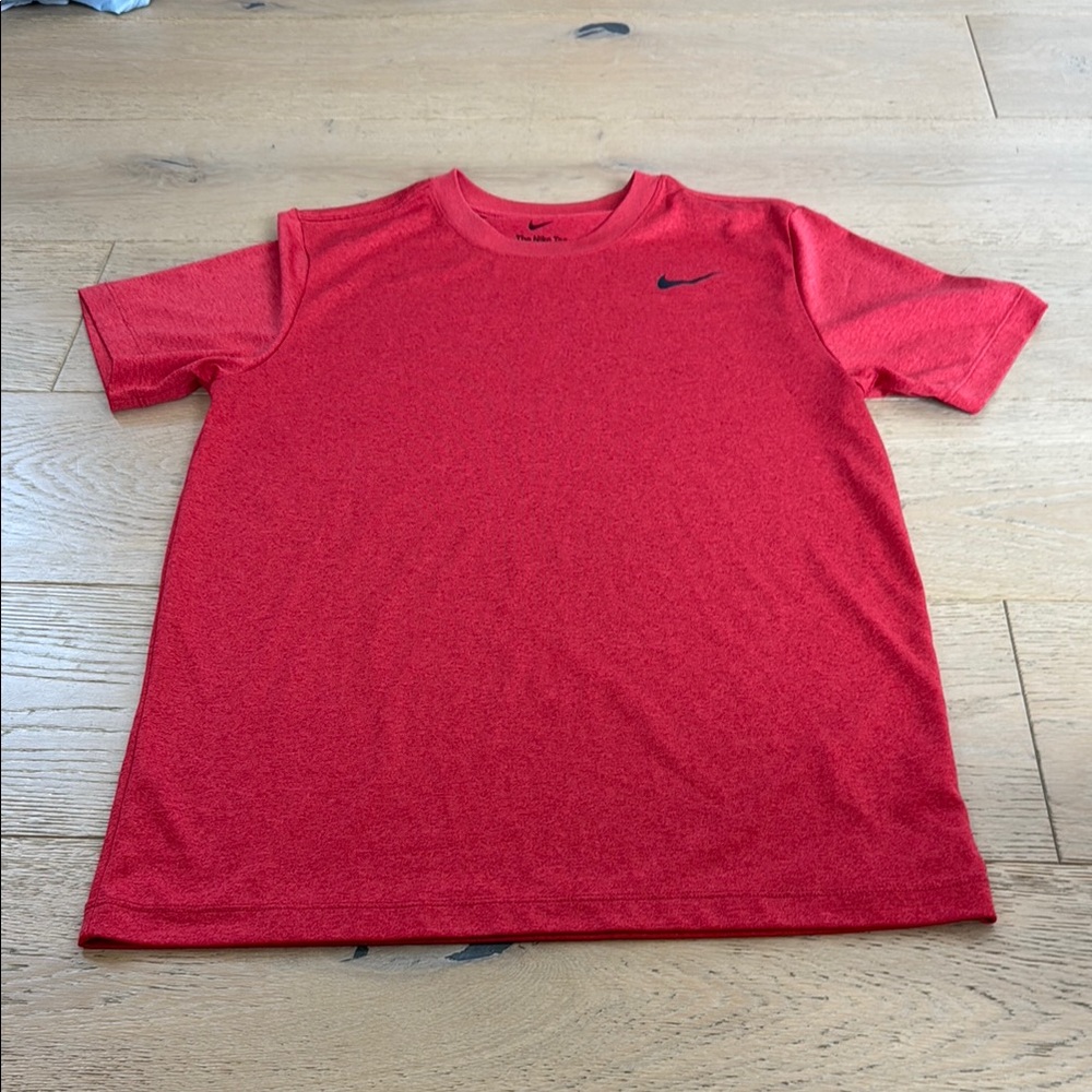 Nike Scarlet Red Tee with Black Logo